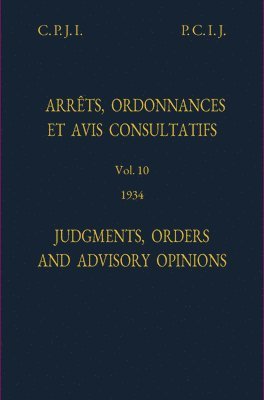 Judgments, orders and advisory opinions 1