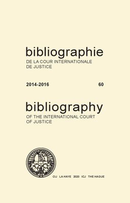 Bibliography of the International Court of Justice 1