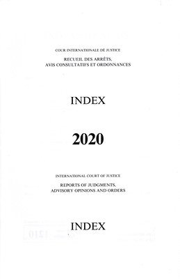 Reports of judgments, advisory opinions and orders