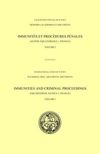 bokomslag Immunities and criminal proceedings
