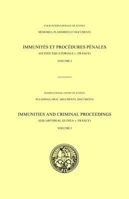 Immunities and criminal proceedings