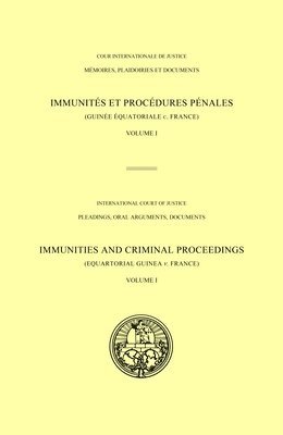 Immunities and criminal proceedings 1