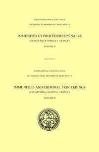 bokomslag Immunities and criminal proceedings