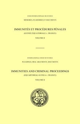 Immunities and criminal proceedings