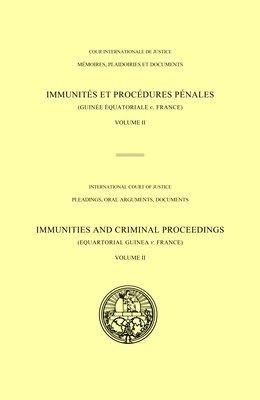 Immunities and criminal proceedings 1