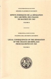 bokomslag Legal consequences of the separation of the Chagos Archipelago from Mauritius in 1965