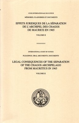 International Court of Justice - Legal consequences of the separation of the Chagos Archipelago from Mauritius in 1965, Häftad