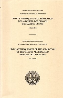 Legal consequences of the separation of the Chagos Archipelago from Mauritius in 1965 1