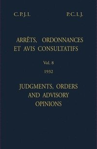 bokomslag Judgments, orders and advisory opinions