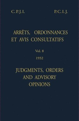 Judgments, orders and advisory opinions 1
