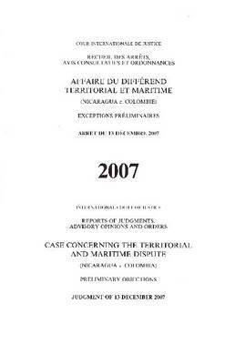 bokomslag Case concerning the territorial and maritime dispute