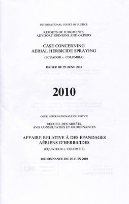 bokomslag Case concerning aerial herbicide spraying