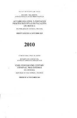 bokomslag Case concerning certain criminal proceedings in France