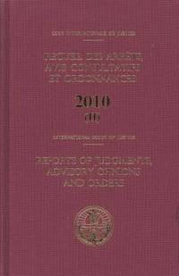 bokomslag Reports of judgments, advisory opinions and orders 2010