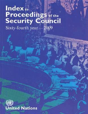 Index to proceedings of the Security Council 2009 1