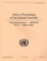 bokomslag Index to Proceedings of the General Assembly