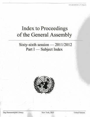 Index to proceedings of the General Assembly 1