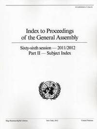 bokomslag Index to proceedings of the General Assembly