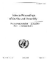 Index to proceedings of the General Assembly