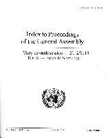 bokomslag Index to proceedings of the General Assembly