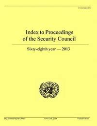 bokomslag Index to proceedings of the Security Council