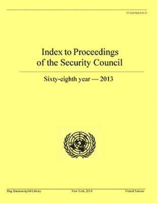 bokomslag Index to proceedings of the Security Council