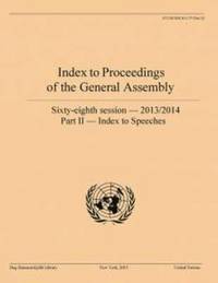 bokomslag Index to proceedings of the General Assembly