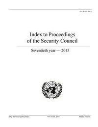 bokomslag Index to proceedings of the Security Council