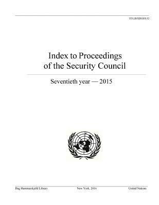 Index to proceedings of the Security Council