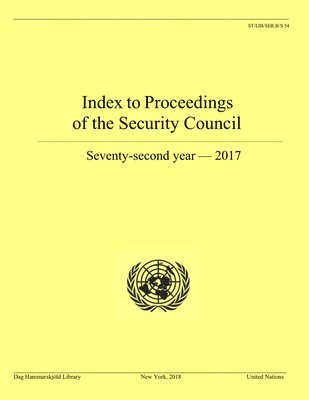Index to proceedings of the Security Council