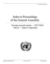 bokomslag Index to proceedings of the General Assembly