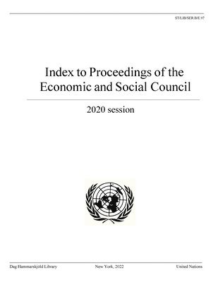 bokomslag Index to proceedings of the Economic and Social Council