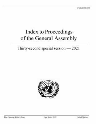 bokomslag Index to proceedings of the General Assembly