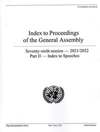 bokomslag Index to Proceedings of the General Assembly 2021/2022