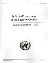 bokomslag Index to proceedings of the Security Council