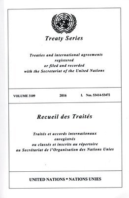 bokomslag Treaty Series 3109