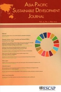 bokomslag Asia-Pacific Development Journal 2023 Issue No.1 The Asia-Pacific Sustainable Development Journal (APSDJ) is published twice a year.