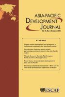 bokomslag Asia-Pacific Development Journal, Volume 22, Number 2, December 2015