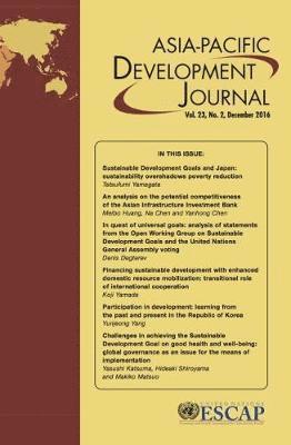 Asia-Pacific Development Journal, Volume 23, Number 2, December 2016