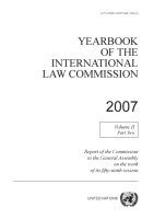 bokomslag Yearbook of the International Law Commission 2007