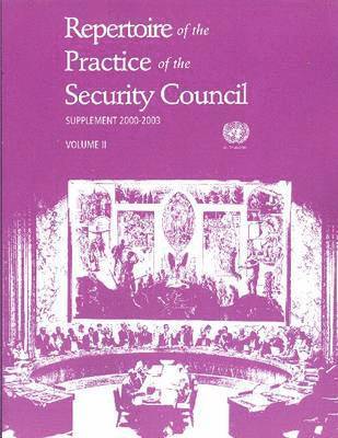 bokomslag Repertoire of the Practice of the Security Council