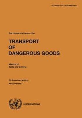 bokomslag Recommendations on the transport of dangerous goods