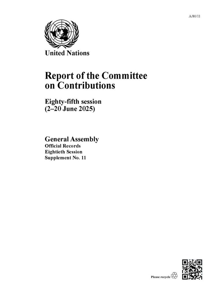 Report of the Committee on Contributions