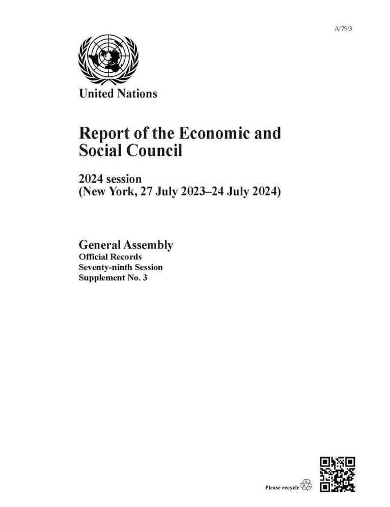 Report of the Economic and Social Council on Its 2024 Session
