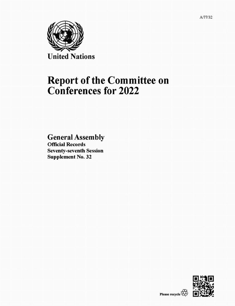 Report of the Committee on Conferences for 2022