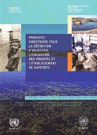 bokomslag Principes directeurs pour la dfintion d'objectifs, l'valuation des progrs et l'tablissement de rapports