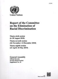 bokomslag Report of the Committee on the Elimination of Racial Discrimination