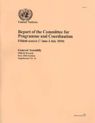 Report of the Committee for Programme and Coordination 1