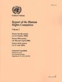 bokomslag Report of the Human Rights Committee