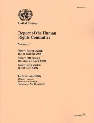 Report of the Human Rights Committee 1